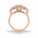 Marquise Three Stone Lab Grown Diamond Engagement Ring