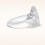 3 CT Marquise Shaped Three Stone Moissanite Engagement Ring