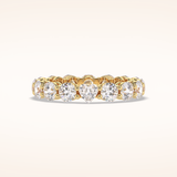 3.03 Round Shaped Moissanite Full Eternity Wedding Band