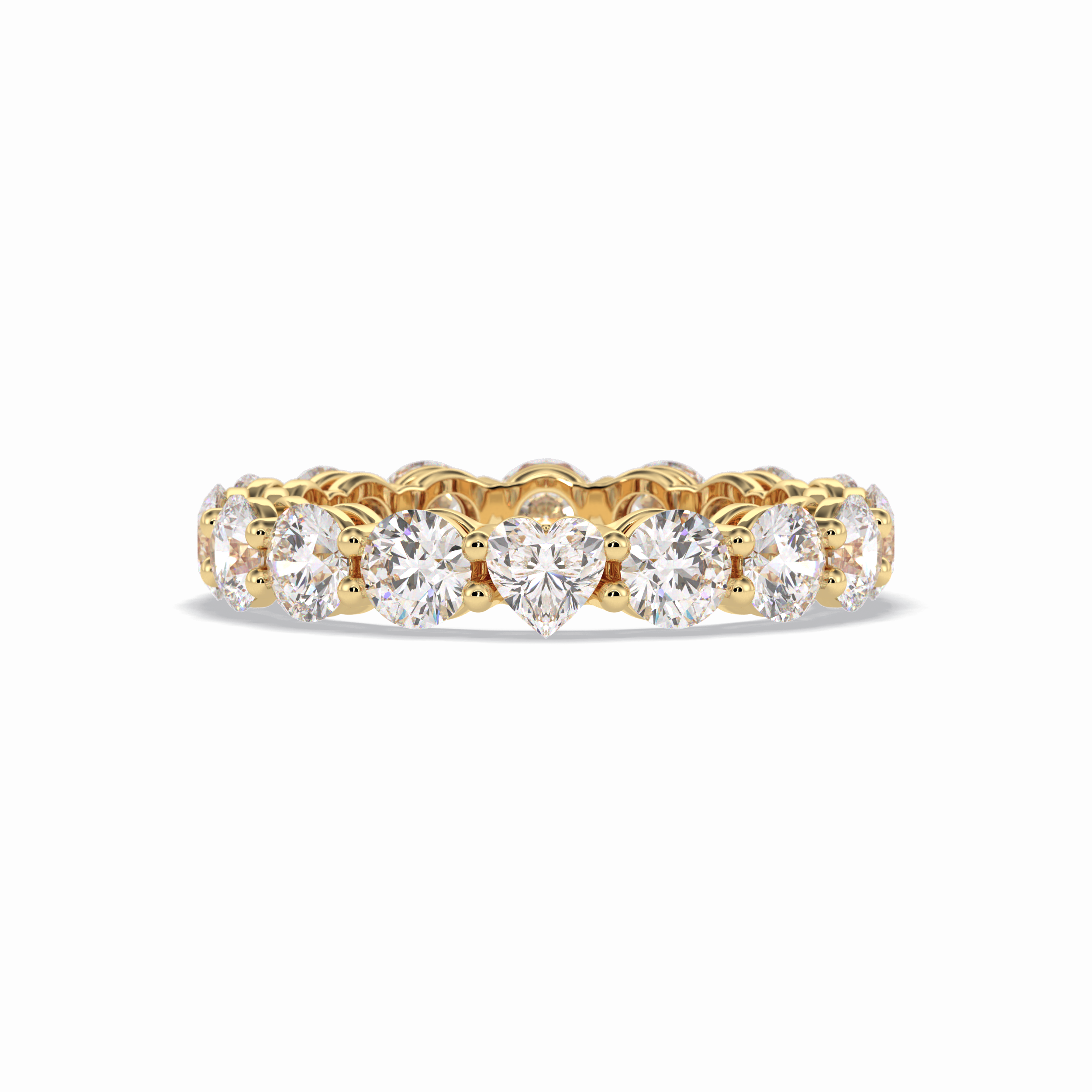 3.03 TCW Round Shape Full Eternity Wedding Band 8