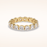 3.03 Round Shaped Moissanite Full Eternity Wedding Band
