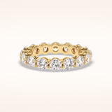 3.03 Round Shaped Moissanite Full Eternity Wedding Band