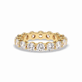 3.03 TCW Round Shape Full Eternity Wedding Band 10