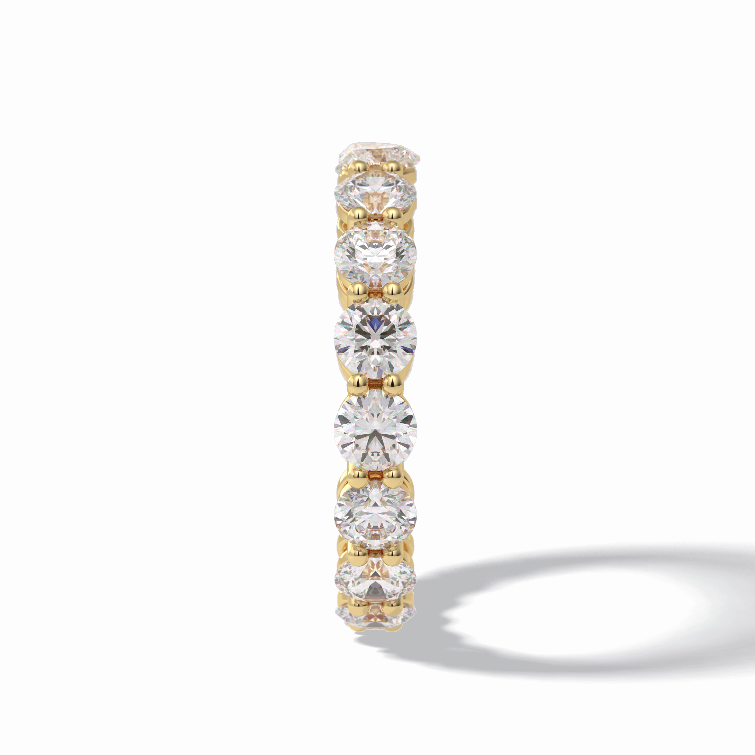 3.03 TCW Round Shape Full Eternity Wedding Band 11