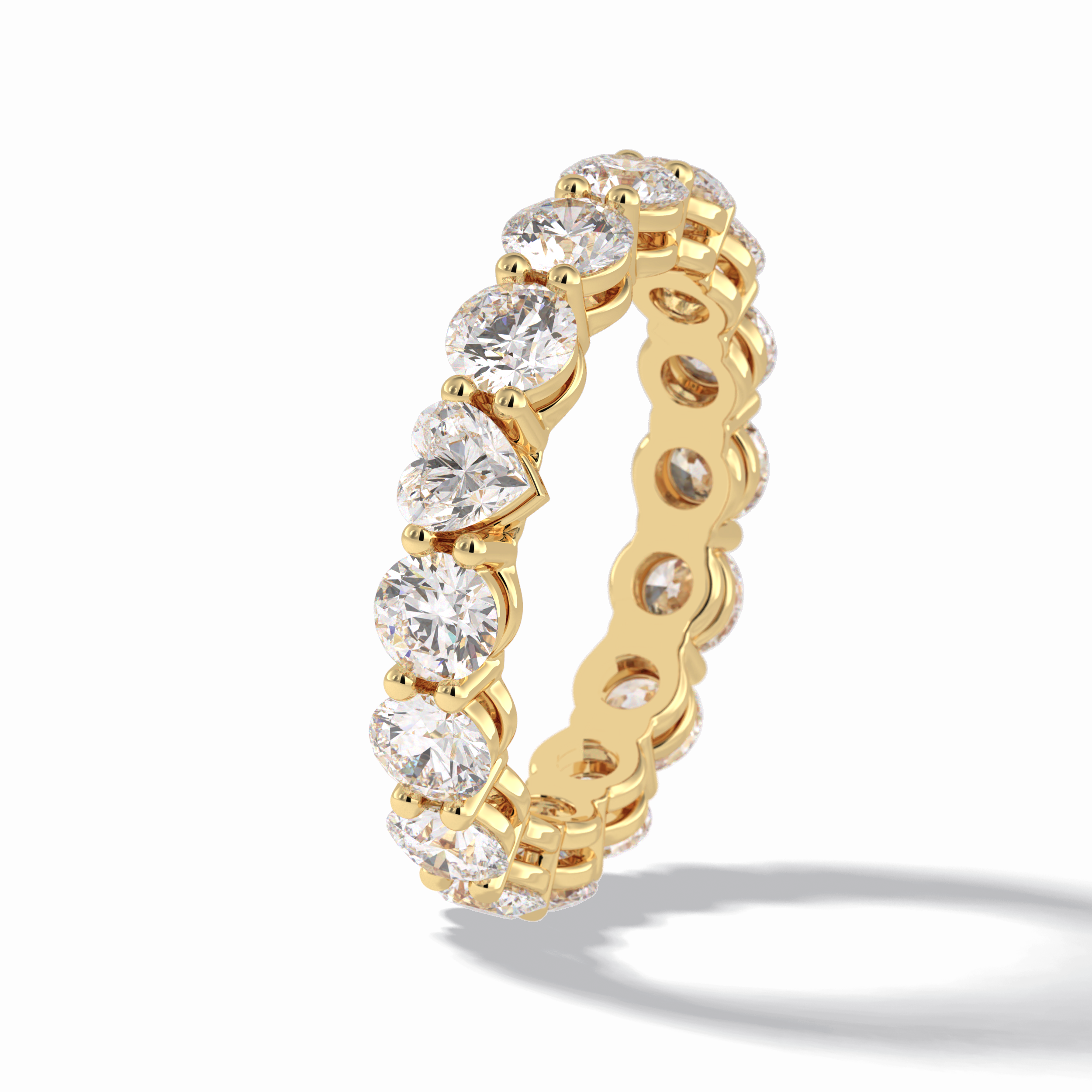 3.03 TCW Round Shape Full Eternity Wedding Band 13