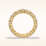 3.03 Round Shaped Moissanite Full Eternity Wedding Band