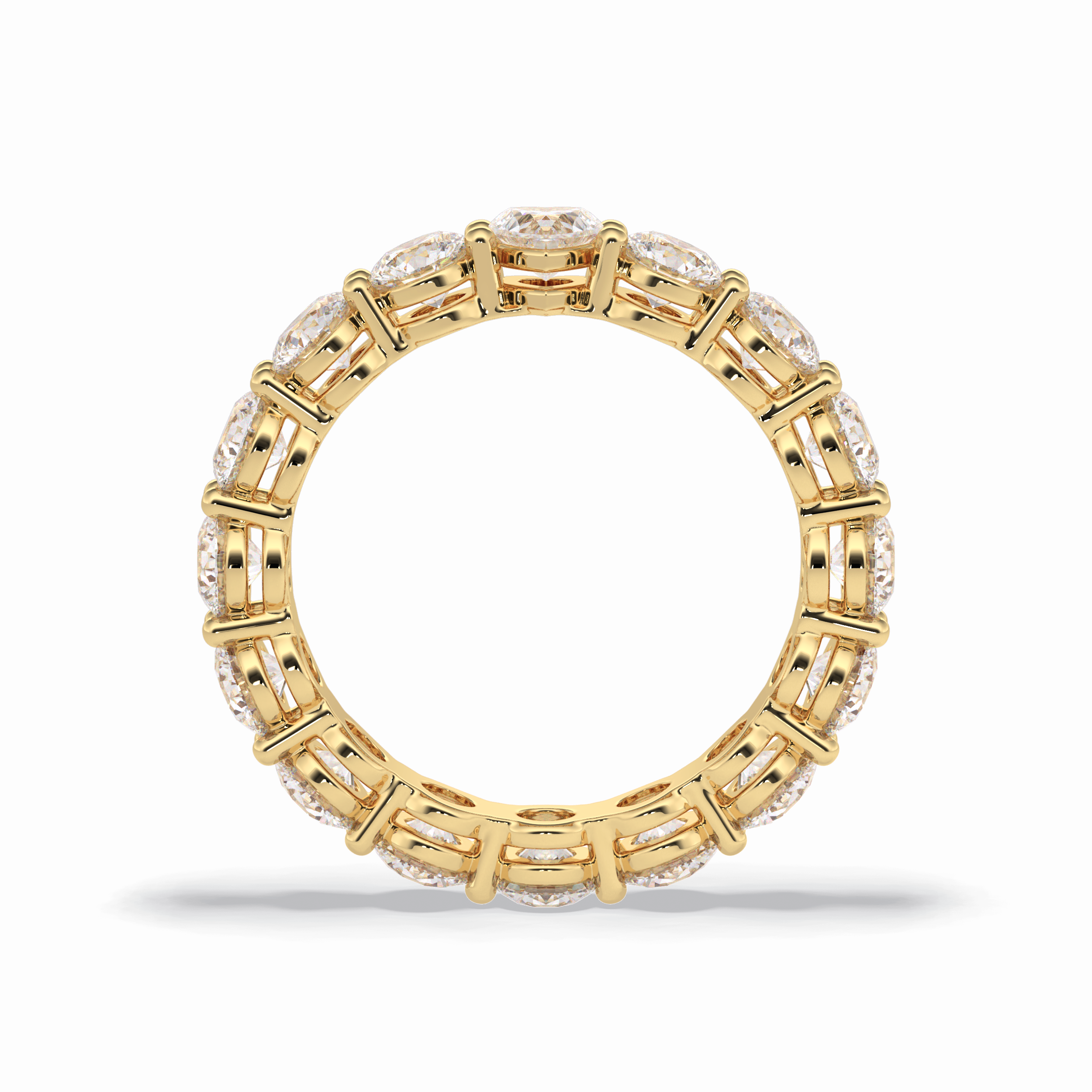 3.03 TCW Round Shape Full Eternity Wedding Band 14