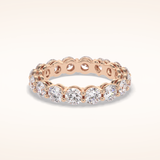 3.03 Round Shaped Moissanite Full Eternity Wedding Band