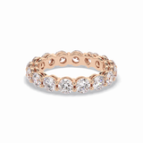 3.03 TCW Round Shape Full Eternity Wedding Band 16