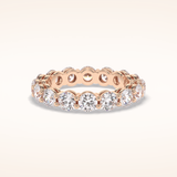 3.03 Round Shaped Moissanite Full Eternity Wedding Band