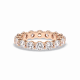 3.03 TCW Round Shape Full Eternity Wedding Band 17