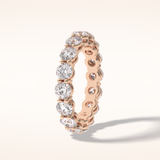 3.03 Round Shaped Moissanite Full Eternity Wedding Band