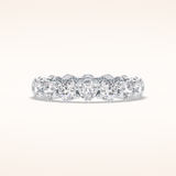 3.03 Round Shaped Moissanite Full Eternity Wedding Band