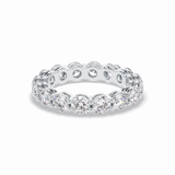 3.03 TCW Round Shape Full Eternity Wedding Band 2