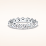 3.03 Round Shaped Moissanite Full Eternity Wedding Band