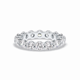 3.03 TCW Round Shape Full Eternity Wedding Band 4