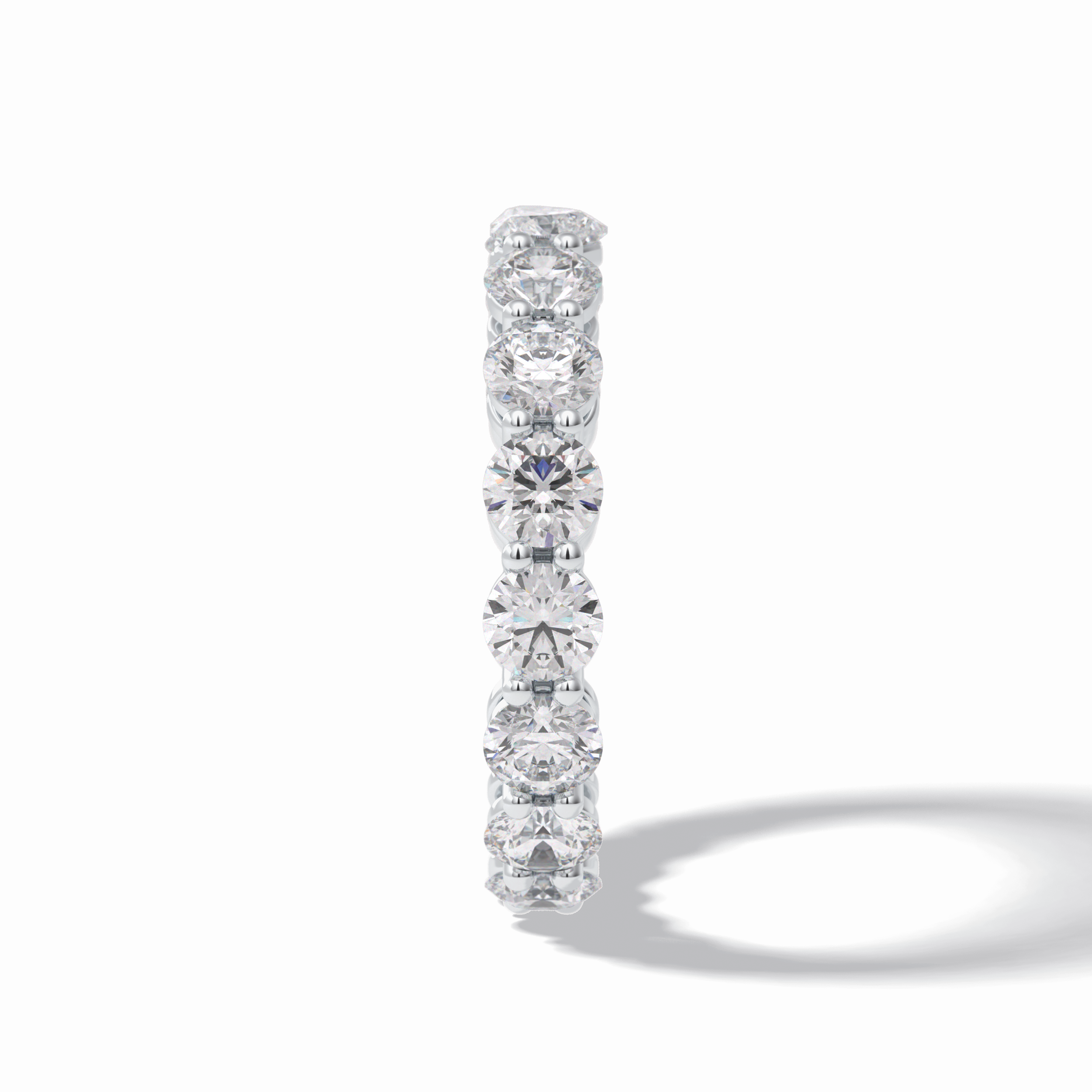 3.03 TCW Round Shape Full Eternity Wedding Band 6