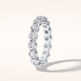 3.03 Round Shaped Moissanite Full Eternity Wedding Band