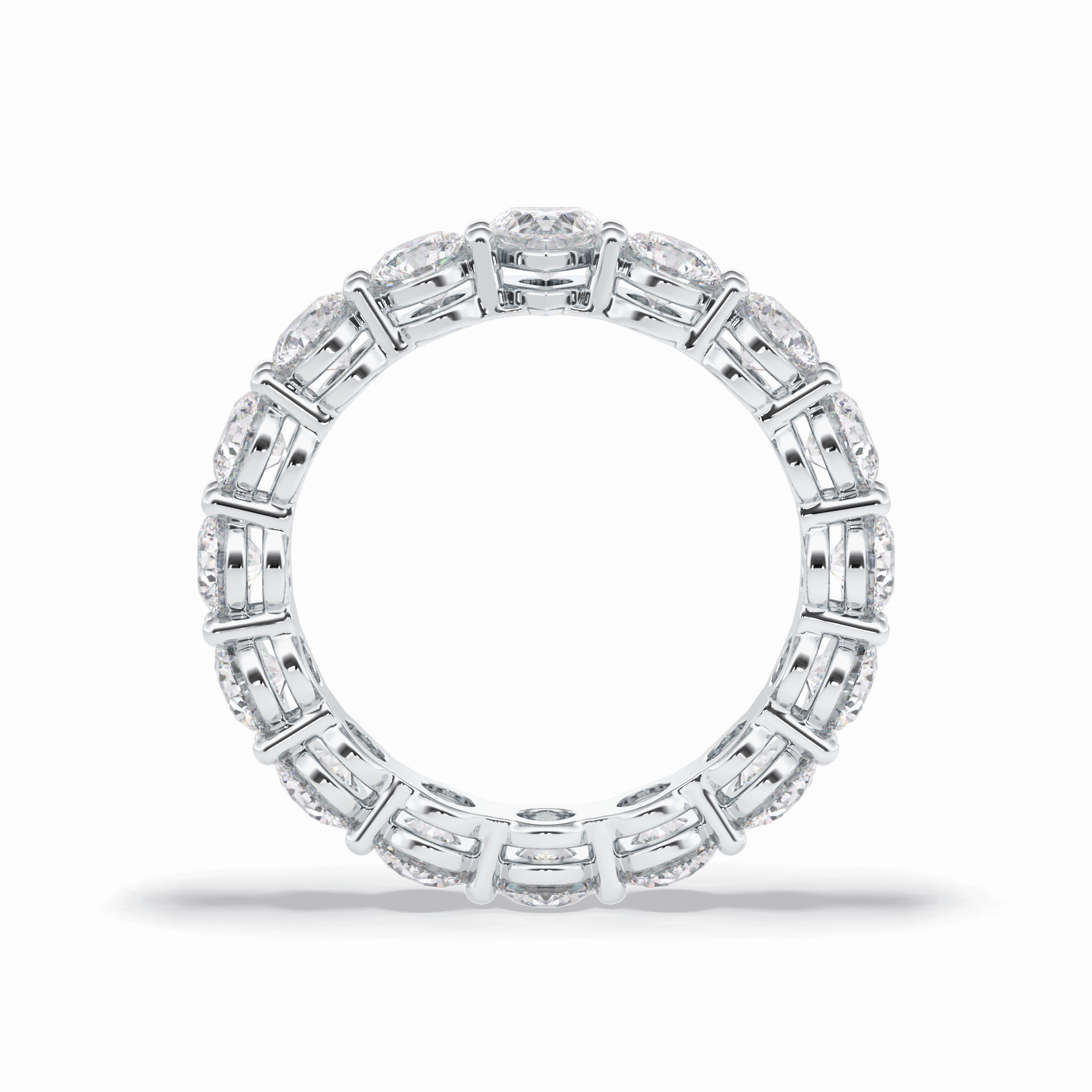 3.03 TCW Round Shape Full Eternity Wedding Band 3