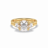 Round Three Stones Lab Grown Diamond Engagement Ring