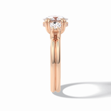 Round Three Stones Lab Grown Diamond Engagement Ring
