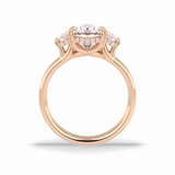 Round Three Stones Lab Grown Diamond Engagement Ring
