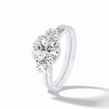 Round Three Stones Lab Grown Diamond Engagement Ring
