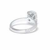 Cushion Hidden Halo & PaveLab Grown Diamond Engagement Ring