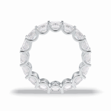 9.65 TCW Emerald Shape Full Eternity Wedding Band 6