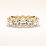 8.46 Oval Shaped Moissanite Full Eternity Wedding Band
