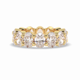 8.64 TCW Oval Shape Full Eternity Wedding Band 8