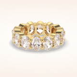 8.46 Oval Shaped Moissanite Full Eternity Wedding Band