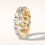 8.46 Oval Shaped Moissanite Full Eternity Wedding Band