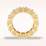 8.46 Oval Shaped Moissanite Full Eternity Wedding Band