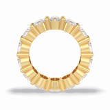 8.64 TCW Oval Shape Full Eternity Wedding Band 14