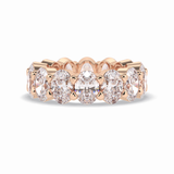 8.64 TCW Oval Shape Full Eternity Wedding Band 15
