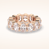 8.46 Oval Shaped Moissanite Full Eternity Wedding Band