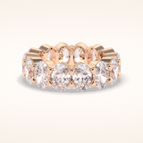 8.46 Oval Shaped Moissanite Full Eternity Wedding Band