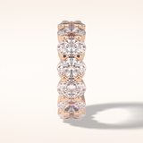 8.46 Oval Shaped Moissanite Full Eternity Wedding Band