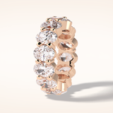 8.46 Oval Shaped Moissanite Full Eternity Wedding Band