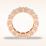 8.46 Oval Shaped Moissanite Full Eternity Wedding Band