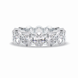 8.64 TCW Oval Shape Full Eternity Wedding Band 1