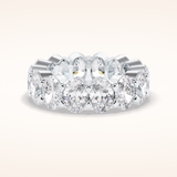 8.46 Oval Shaped Moissanite Full Eternity Wedding Band
