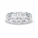 8.64 TCW Oval Shape Full Eternity Wedding Band 4