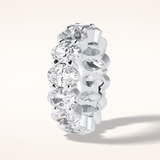 8.46 Oval Shaped Moissanite Full Eternity Wedding Band