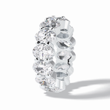 8.64 TCW Oval Shape Full Eternity Wedding Band 6