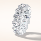 8.46 Oval Shaped Moissanite Full Eternity Wedding Band