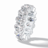 8.64 TCW Oval Shape Full Eternity Wedding Band 3