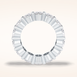 8.46 Oval Shaped Moissanite Full Eternity Wedding Band
