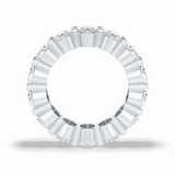 8.64 TCW Oval Shape Full Eternity Wedding Band 2